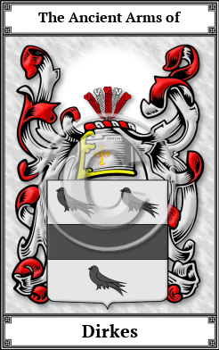 Dirkes Family Crest Download (JPG)  Book Plated - 150 DPI