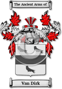 Van Dirk Family Crest Download (jpg) Legacy Series - 150 DPI