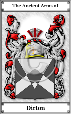 Dirton Family Crest Download (JPG)  Book Plated - 150 DPI