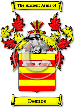Desnos Family Crest Download (jpg) Legacy Series - 150 DPI