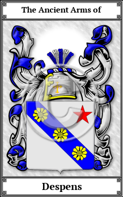 Despens Family Crest Download (JPG)  Book Plated - 150 DPI