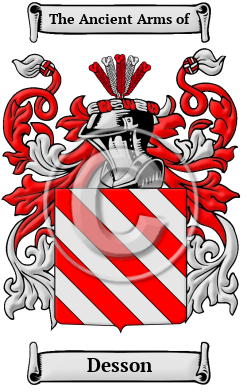 Desson Family Crest Download (JPG) Heritage Series - 600 DPI