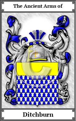 Ditchburn Family Crest Download (JPG)  Book Plated - 150 DPI