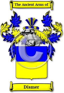 Dismer Family Crest Download (jpg) Legacy Series - 150 DPI