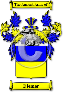 Diemar Family Crest Download (jpg) Legacy Series - 150 DPI