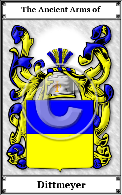 Dittmeyer Family Crest Download (JPG)  Book Plated - 150 DPI