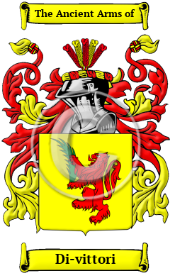 Di-vittori Family Crest Download (JPG) Heritage Series - 300 DPI