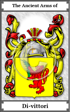 Di-vittori Family Crest Download (JPG)  Book Plated - 150 DPI