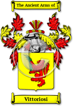 Vittoriosi Family Crest Download (jpg) Legacy Series - 150 DPI