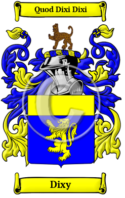 Dixy Family Crest/Coat of Arms