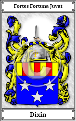 Dixin Family Crest Download (JPG)  Book Plated - 150 DPI
