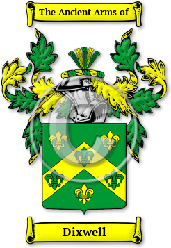 Dixwell Family Crest Download (jpg) Legacy Series - 150 DPI