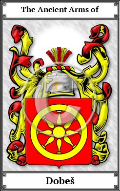 Dobeš Family Crest Download (JPG)  Book Plated - 150 DPI