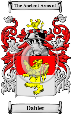 Dabler Family Crest Download (JPG) Heritage Series - 600 DPI