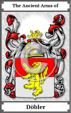 Döbler Family Crest Download (JPG) Book Plated - 600 DPI