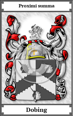 Dobing Family Crest Download (JPG)  Book Plated - 150 DPI