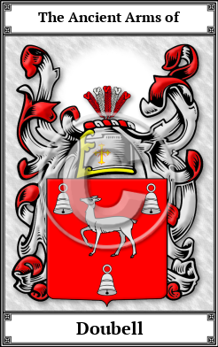 Doubell Family Crest Download (JPG) Book Plated - 600 DPI