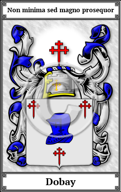 Dobay Family Crest Download (JPG) Book Plated - 600 DPI