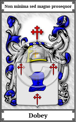Dobey Family Crest Download (JPG)  Book Plated - 150 DPI