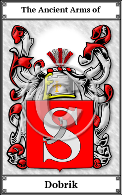 Dobrik Family Crest Download (JPG)  Book Plated - 150 DPI