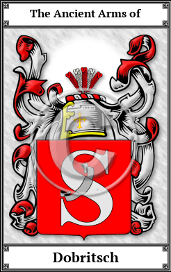Dobritsch Family Crest Download (JPG)  Book Plated - 150 DPI