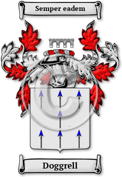 Doggrell Family Crest Download (jpg) Legacy Series - 150 DPI
