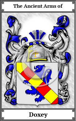 Doxey Family Crest Download (JPG) Book Plated - 300 DPI