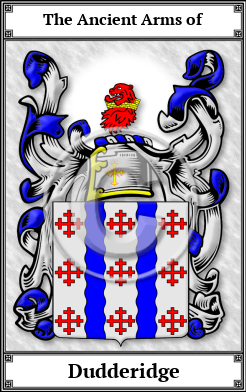 Dudderidge Family Crest Download (JPG)  Book Plated - 150 DPI