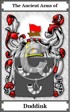 Duddink Family Crest Download (JPG)  Book Plated - 150 DPI