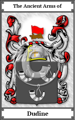 Dudine Family Crest Download (JPG)  Book Plated - 150 DPI