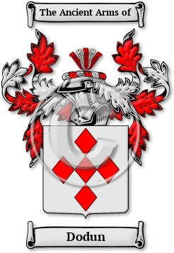 Dodun Family Crest Download (JPG) Legacy Series - 600 DPI