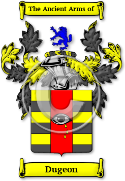 Dugeon Family Crest Download (jpg) Legacy Series - 150 DPI