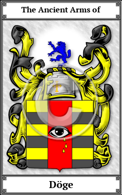 Döge Family Crest Download (JPG) Book Plated - 600 DPI