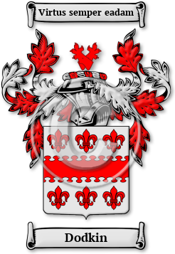 Dodkin Family Crest Download (JPG) Legacy Series - 600 DPI