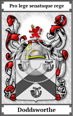 Doddsworthe Family Crest Download (JPG)  Book Plated - 150 DPI
