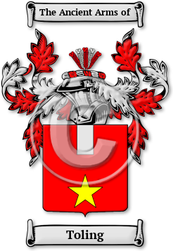Toling Family Crest Download (jpg) Legacy Series - 150 DPI