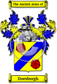 Doesburgh Family Crest Download (jpg) Legacy Series - 150 DPI