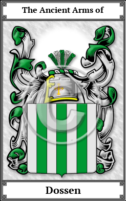 Dossen Family Crest Download (JPG)  Book Plated - 150 DPI