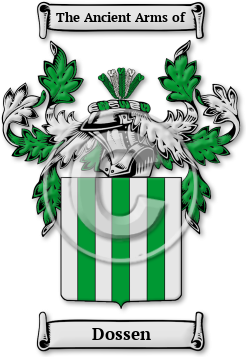 Dossen Family Crest Download (jpg) Legacy Series - 150 DPI