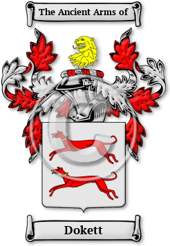 Dokett Family Crest Download (JPG) Legacy Series - 600 DPI