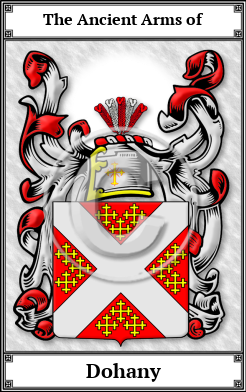 Dohany Family Crest Download (JPG) Book Plated - 600 DPI