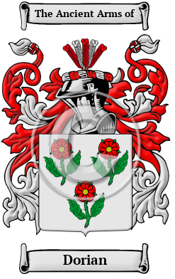 Dorian Family Crest Download (JPG) Heritage Series - 600 DPI