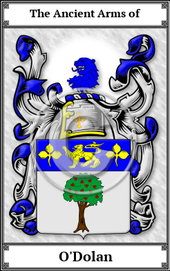 O'Dolan Family Crest Download (JPG)  Book Plated - 150 DPI