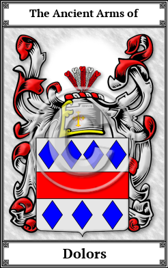 Dolors Family Crest Download (JPG)  Book Plated - 150 DPI