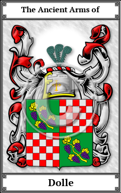 Dolle Family Crest Download (JPG)  Book Plated - 150 DPI