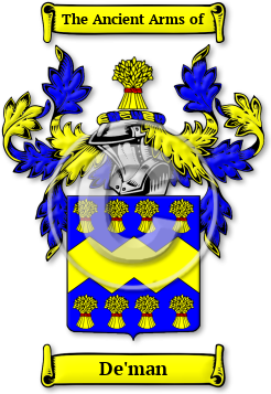 De'man Family Crest Download (jpg) Legacy Series - 150 DPI