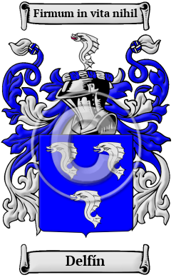 Delfín Family Crest Download (JPG) Heritage Series - 300 DPI