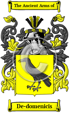 De-domenicis Family Crest Download (JPG) Heritage Series - 300 DPI