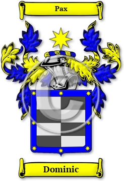 Dominic Family Crest Download (jpg) Legacy Series - 150 DPI