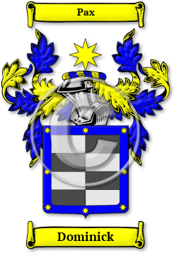 Dominick Family Crest Download (JPG) Legacy Series - 300 DPI